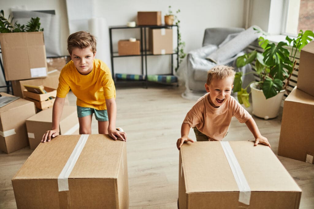 Moving with Young Kids:  Involve Your Kids in Packing