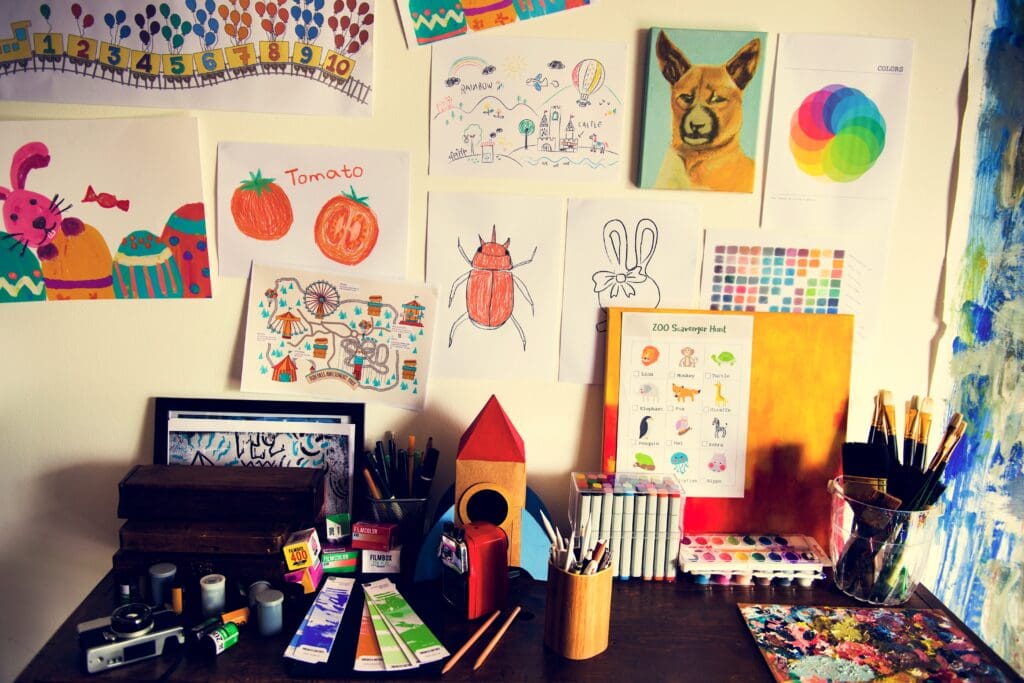 Expert Tips for Designing a Kid-Friendly and Stylish Home:  Displaying Kid's Artwork