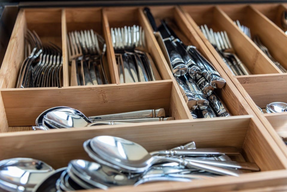 Maximize Your Kitchen Space with These Genius Organizing Ideas:  Drawer Dividers