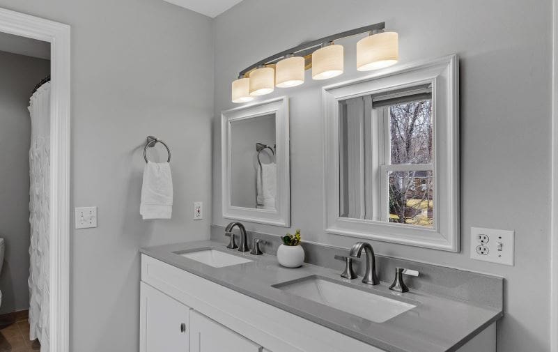 Bathroom Upgrades on a Budget:  Update light fixtures