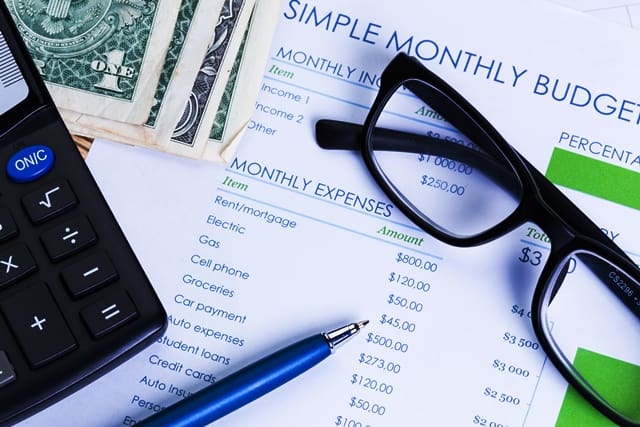 9 Ways to Save for a Down Payment on a Home:  Monthly Budget